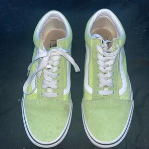 Green Old School Vans , Womens